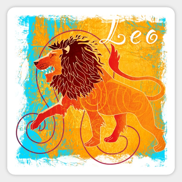 Leo Sticker by DanielLoveday